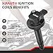 Ignition Coil Pack Replacement for 3.5 3.7 V6 Ford Edge Explorer F150 Flex MKS MKT MKZ, Mazda 6 CX-9 2007 2008 2009 2010 2011 2012 2013 2014 2015 2016 3.7L 3.5L, UF553 DG520, Pack of 6