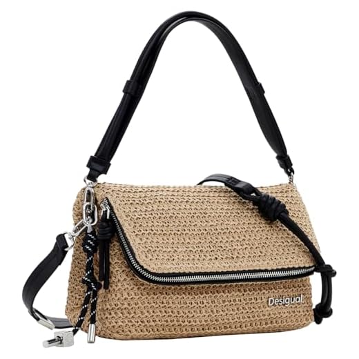 Desigual BAG_HALF LOGO RAFFIA_VE, 1014 NATURAL, U
