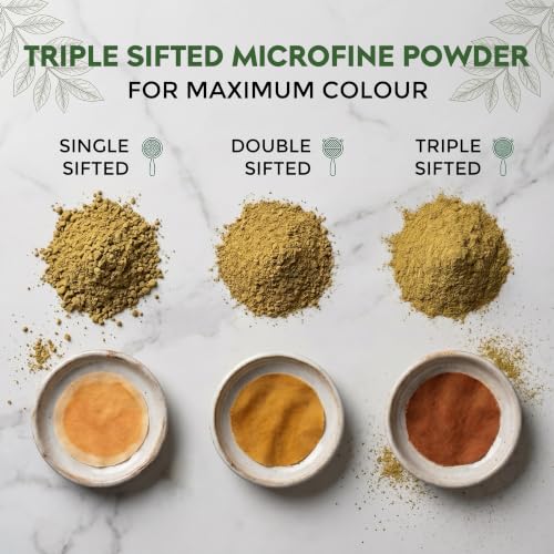 Image of ReGrows 100% Certified ORGANIC HENNA powder | Dermatologically and Clinically Lab Tested Henna Powder | USDA ONECERT Certified | GI Tagged Henna directly from farm Hair Color and Hair Care for Men and Women | Henna with Brush, Gloves, Shower cap | Mehndi powder | (227gm)