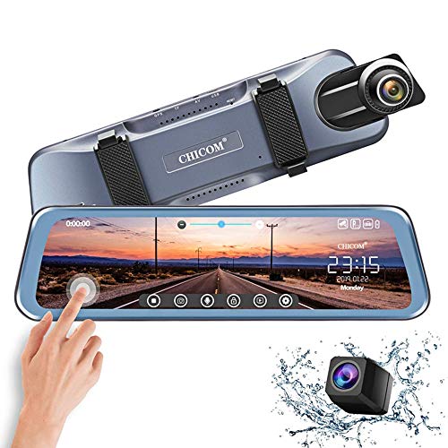 CHICOM Mirror Dash Cam,Backup Camera 10