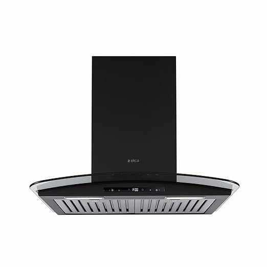 Elica iSMART 5 STAR Performance 60 cm Kitchen Chimney with Inverter Technology and 15 Years Warranty (iSMART GLACE TRIM BF LTW 60 NERO)