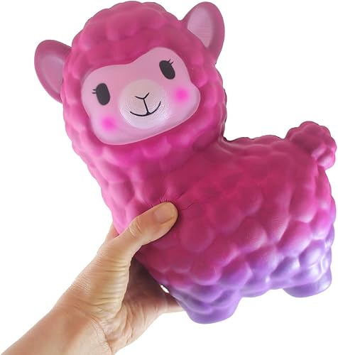 Miniatura 2 de Curious Minds Busy Bags 1 juguete gigante de espuma para mascotas de alpaca colorida al azar de elevación lenta, sensorial, estrés, juguete