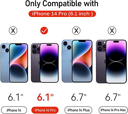 Image of STP FEEL [2-Pack Anti-Spy Privacy Tempered Glass for iPhone 14 Pro /iPhone 15 (Black, 6.1 Inch) Edge to Edge Screen Protector Guard With Easy Applicator