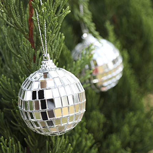 Alapaste 24 Pack Bright Reflective Mirror Disco Ball Christmas Tree Hanging Balls Ornaments Pendants For Holiday Wedding Party Dance And Music Festivals Decoration #TOP5