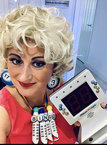 Thomas & Anca Club Supplies Ltd Disco Bingo Bingo Machine Music & Lights 1-75 & 1-90 for home party Lockdown Bingo Battery Operated