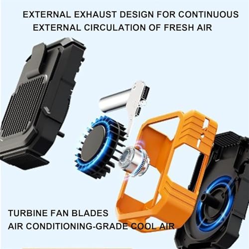 Image of NYALA Portable Waist Fan with Clip & Power Bank Function | 6000mAh Rechargeable Battery, 3 Speeds, Flashlight | Cooling Fan for Travel, Running, Camping | Wearable Belt /Neck USB Fan for Outdoor