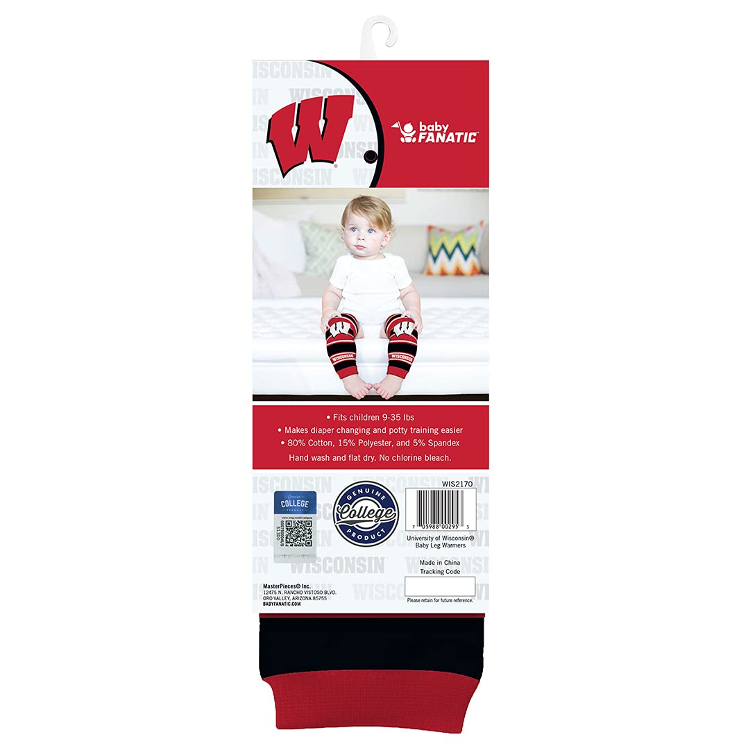 MasterPieces Baby Fanatic NCAA Wisconsin Badgers Leggings, One Size, Team Color