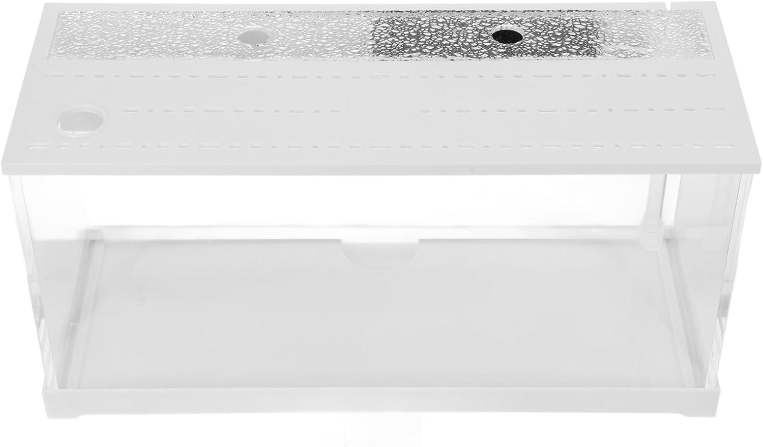 ERINGOGO Small Acrylic Desktop Fish Tank with LED Light and Silent Filter, Water Change-Free Mini Aquarium for Betta Fish, Home Office Dorm Tabletop Aquariums