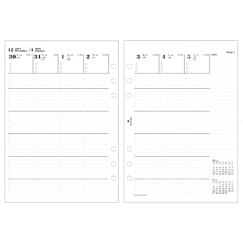 タルタルページ Amazon.co.jp: 2025年 A5サイズ 週間ダイアリー ホリゾンタル式