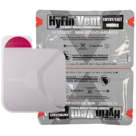 North American Rescue - Hyfin Vent Chest Seal Twin Pack
