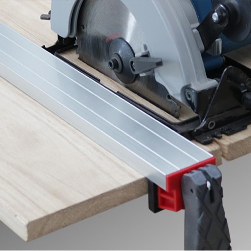 Abrazadera para Tablero de Madera de 40 cm para de Mesa - Regla Guía de Corte con Clip de Fijación B
