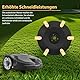 【Schneiden Sie Effizienter】 Mähroboter Messerteller + 6 Stück Ersatzmesser Kompatibel für Husqvarna G3-P15, Automower 305, 310, 315, 315x, 405, 410, 415x, 435, 535 AWD Messerscheibe Trennschreibe