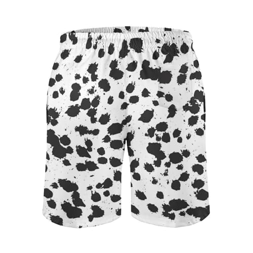 Dalmatian Print Pattern Men's Swim Trunks Quick Dry Board Shorts Swimming Trunks Beach Shorts2