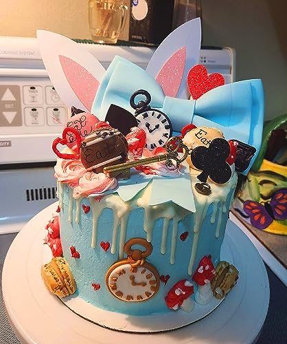 LaVenty Alice Cake Decoration Party Supplies Favors Bunny Birthda...