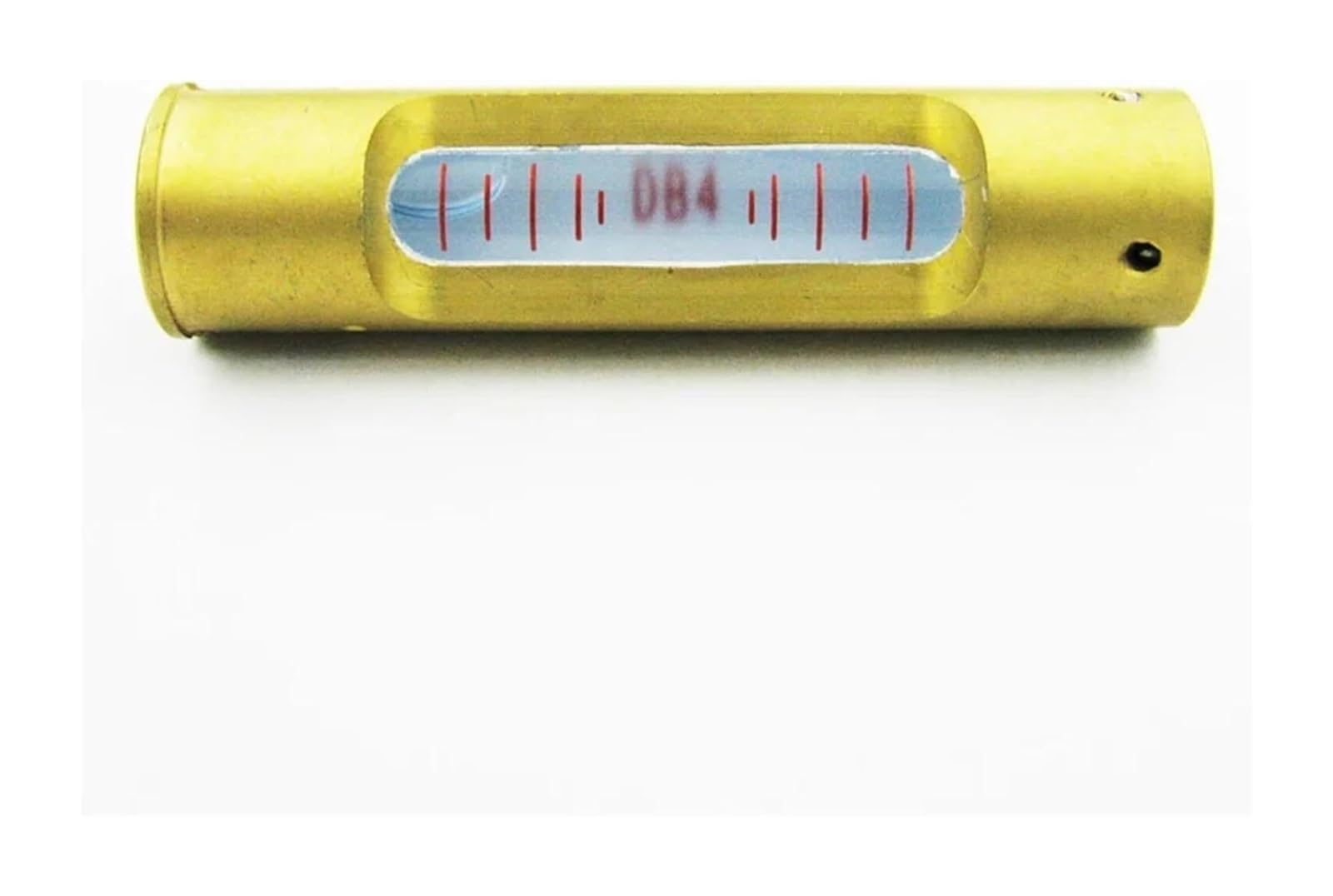 Nivel de burbuja, Vial de burbuja nivel alta precisión DB4, carcasa cobre, multicolor
