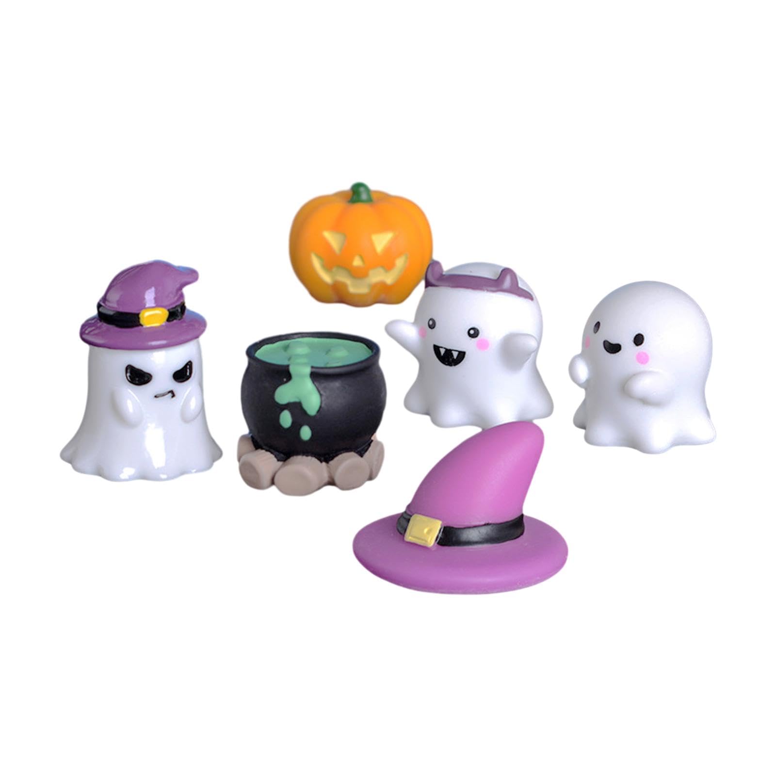 CALANDIS® 6Pcs Halloween Miniature Figurines for Micro Landscape Bonsai Crafts Outdoor
