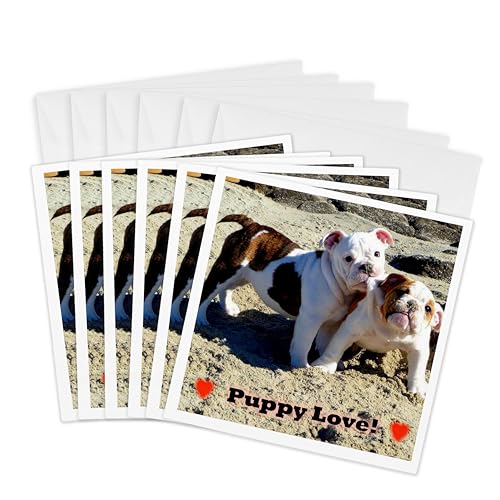 Cartes de vœux chiot Love pour partager de la tendresse au quotidien
