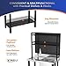 VINGLI 67'' Commercial Sink with Drainboard and Adjustable Shelves Pegboard for Hanging Tools, 304 Stainless Steel Table Freestanding Utility Counter Restaurant, Garage Silver & Black 1
