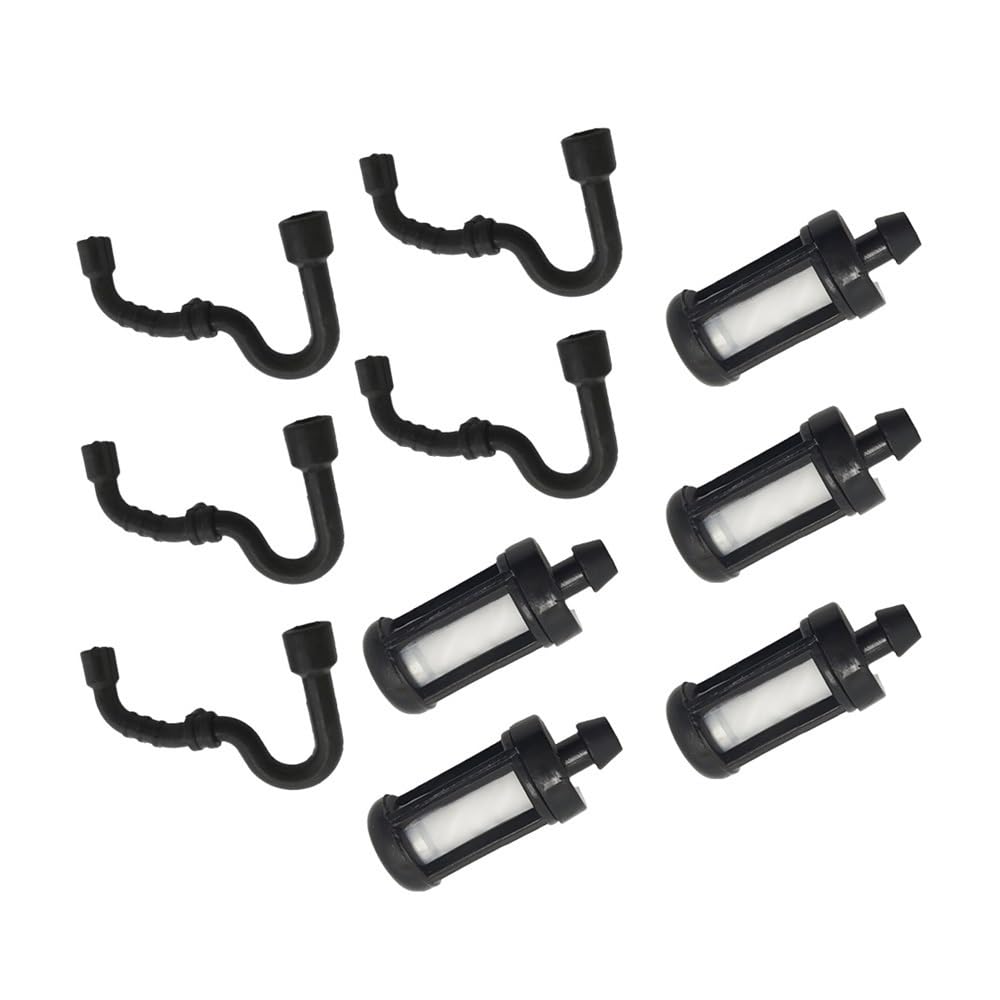 Juego de 5 filtros de Combustible for Motosierra, Kit de Tubo Flexible, Herramienta de Repuesto, Herramientas de jardín aptas for 00003503500 11303587700 MS180 MS170 018 017