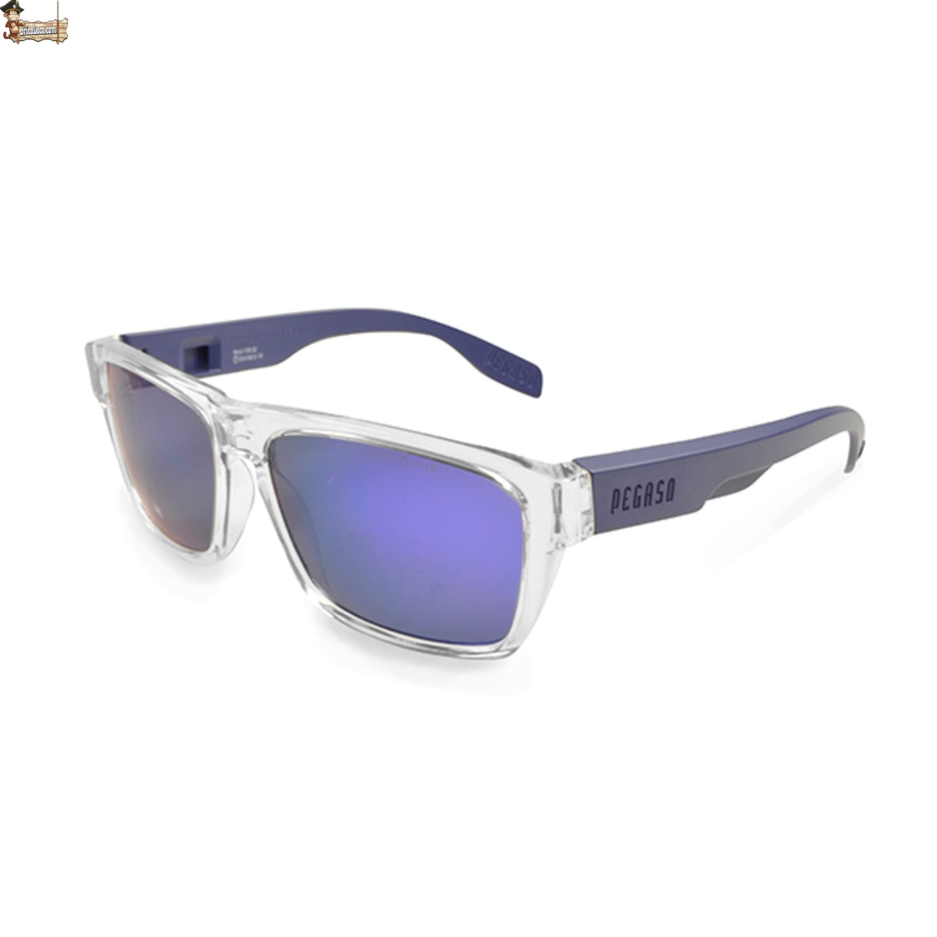 BricoLoco Lunettes de soleil et protection et sécurité au travail, protections contre les chocs et filtre solaire 5-3.1, miroir, protections latérales amovibles.