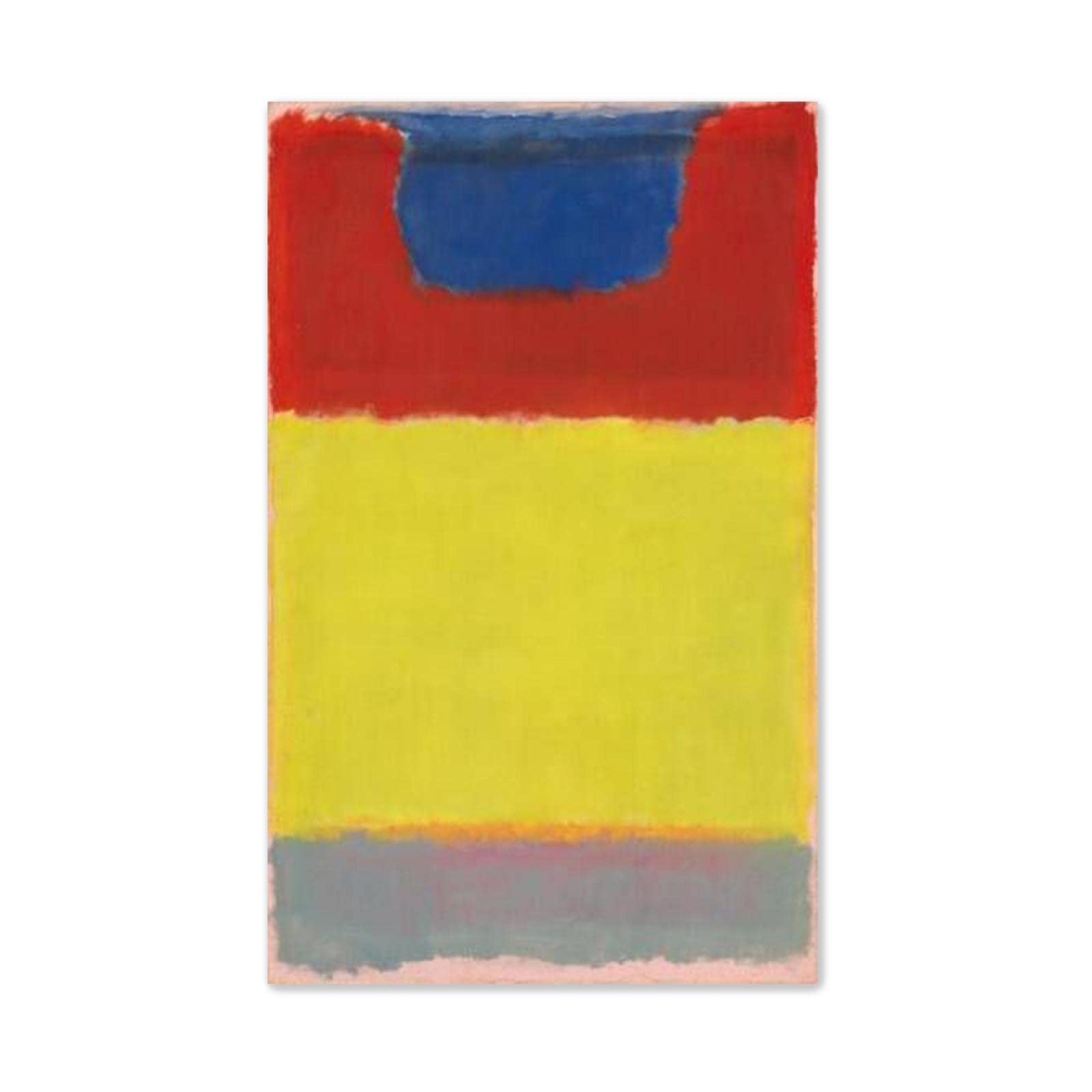 Famous Wall Art-Mark Rothko'Untitled1’ Poster-Color Abstract Graffiti Canvas Wall Art-Famous Painting Print on Canvas-Picture for Living Room Decor 80x128cm(32x50in) Frameless