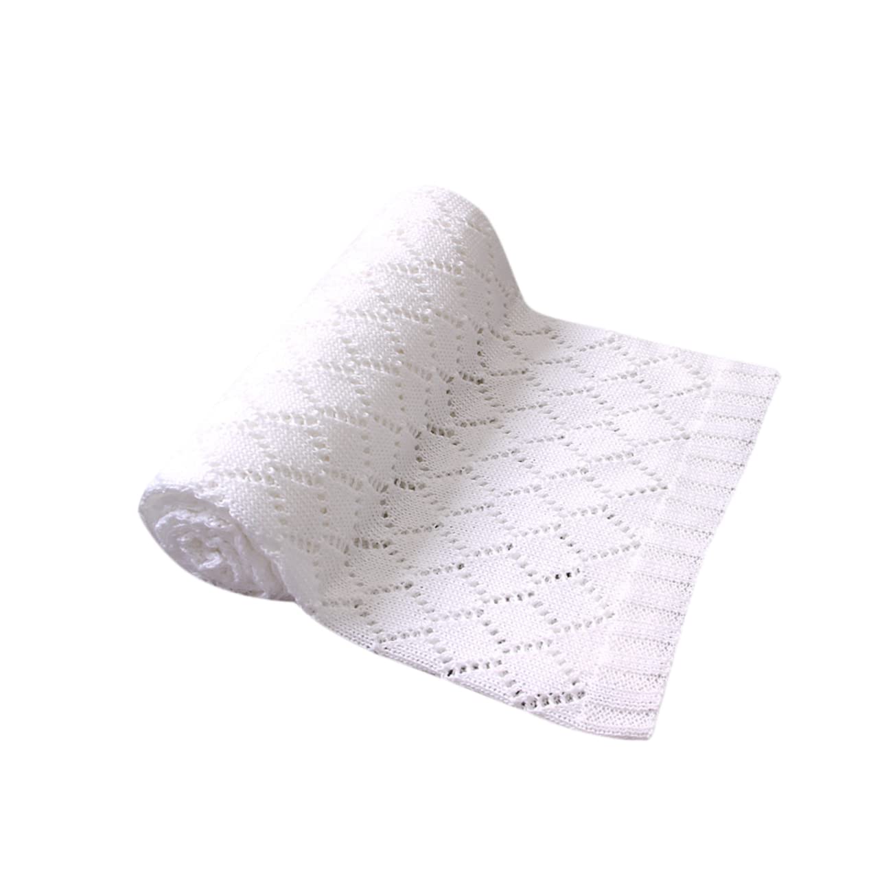 Couverture pour poussette tricotée ajourée chaude pour bébé en automne hiver
