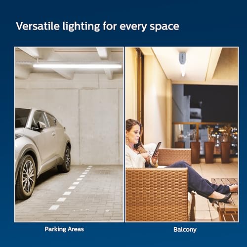 Image of Philips Motion Sensor 20W LED Batten /Tubelight | Motion Sensor Light for Home | Motion and Ambient Light Sensor Batten | Compact 3ft LED Tubelight | Cool White, Pack of 6