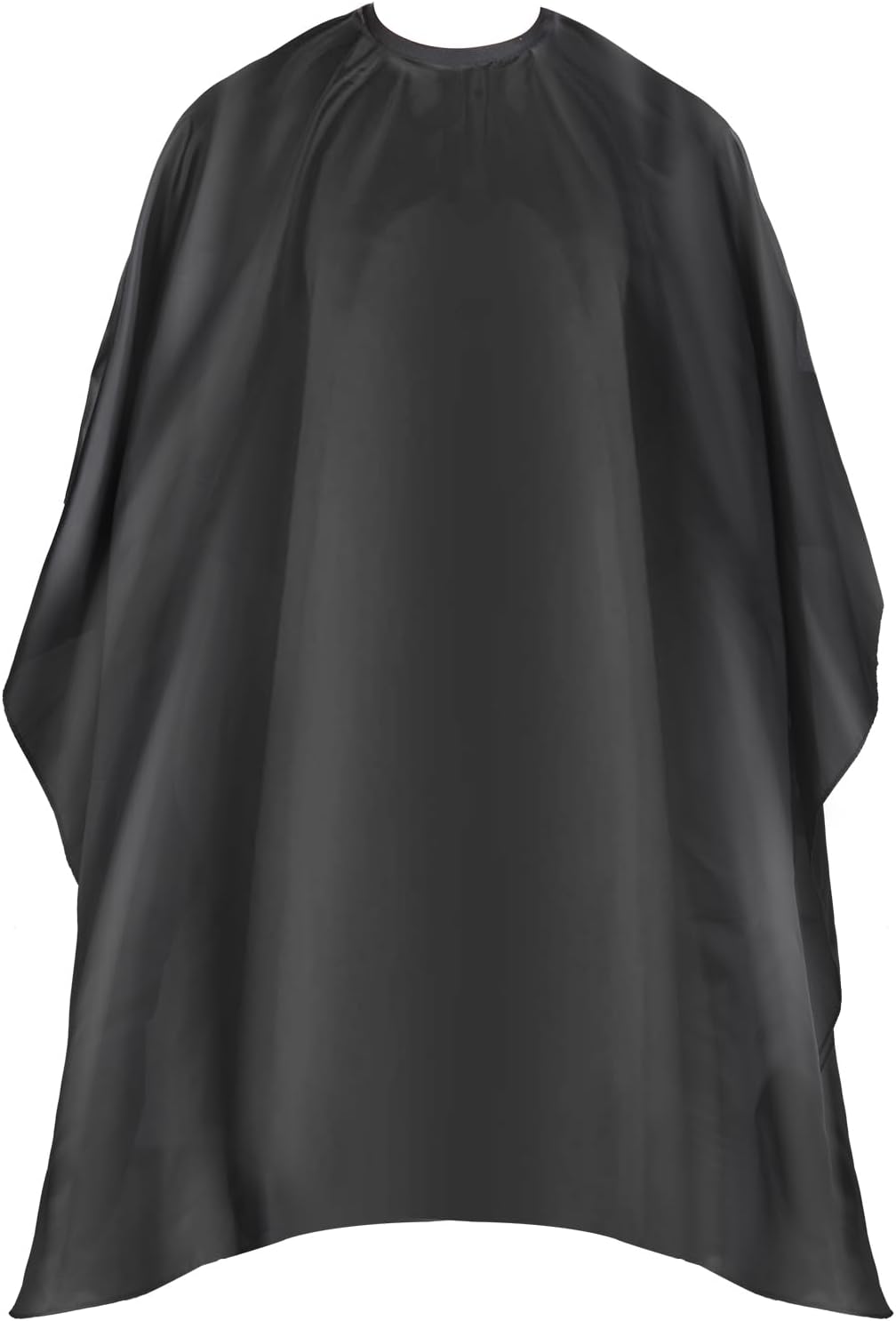 Omvoina Professional Hair Cutting Cape with Adjustable Snap Closure, Salon Barber Cape,Waterproof Hairdressing Salon Cape - 57" x 51"(Black)