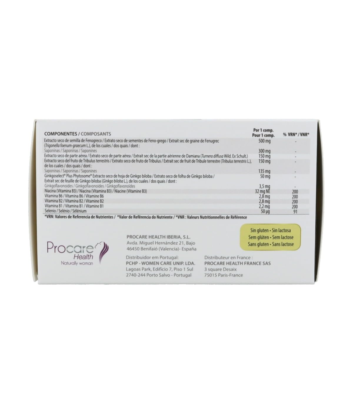 Procare Health Libicare ONE 60 Comprimidos - Suplemento para la Vitalidad y el Deseo Sexual Femenino - Con Extractos de Plantas, Zinc y Vitaminas