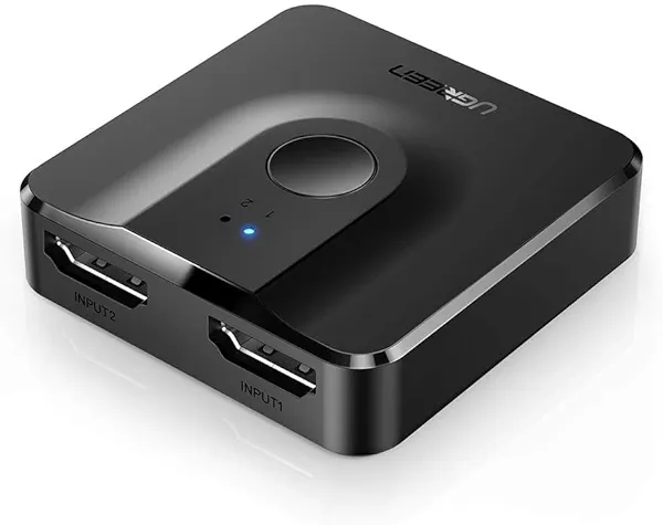 UGREEN HDMI Switch 4K@60Hz, Bi-Directional HDMI Splitter 2 in 1 Out Switcher Supports UHD 3D HDR Compatible with PS5, PS4, Xbox Series X/S, Roku, Fire Stick, Black