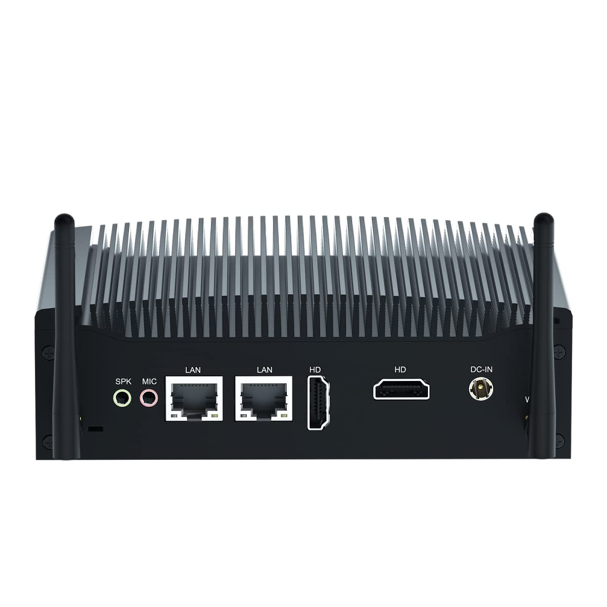 VENOEN Fanless Mini PC i5 Industrial Computer Core i5-8350U, 2* RS232 COM, Dual HD, 2* RJ45 LAN/WiFi/BT4.2/4G SIM Slot, 16...
