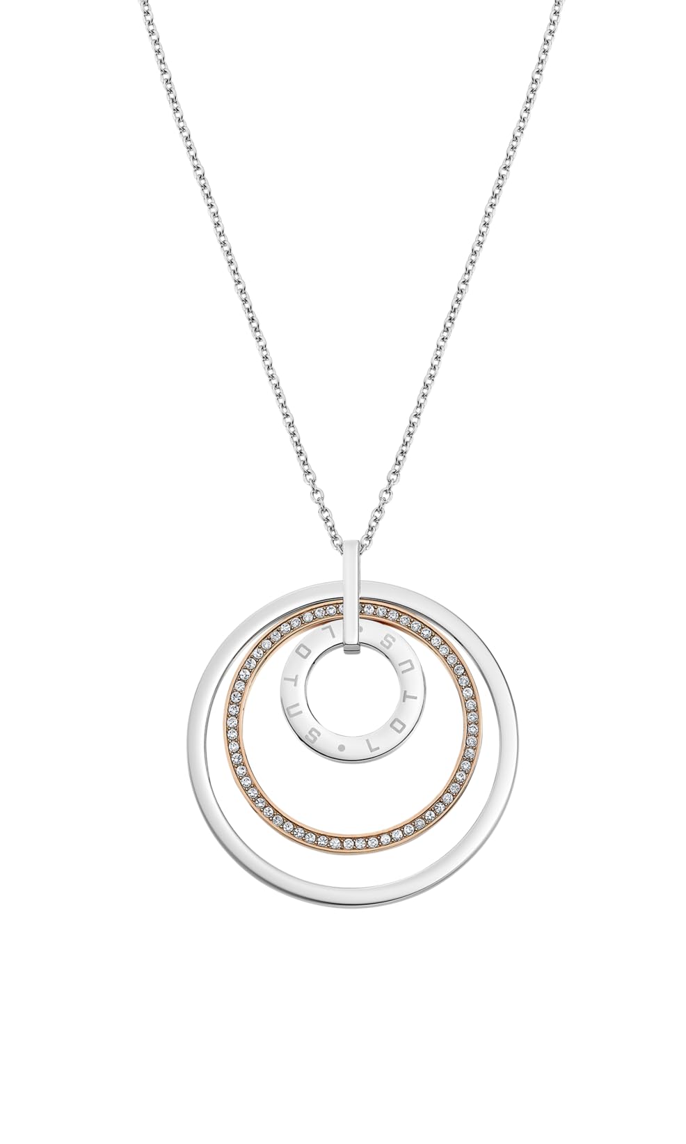 LOTUS STYLE Collier modèle LS2090-1/2 de la collection Urban Woman en acier pour femme, Argent sterling, Ne pas appliquer