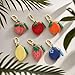 Chispee Orange Leather Bag Charm,Coin Purse,Keychain with Y2k Zipper,Purse Charms, Mini Coin Pouch Gifts for Women,Cute Fashion Accessory