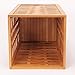 Household Essentials Bamboo Trash Can, Basket Weave, Medium