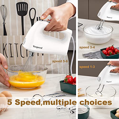 Buy Electric Hand Mixer Whisk, Vospeed 400W Electric Hand Mixer Whisk