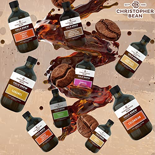 Decaf Colombian Coffee Concentrate, Unsweetened Cold Brew & Iced Coffee Distillate Liquid Java. Hand Crafted Concentrated 100% Arabica, Pure Coffee Bean Extract 8-Ounce Bottle, 40 Servings #TOP4