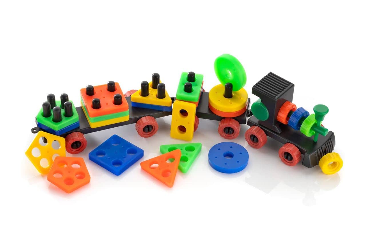 Dorytoys Train with Shape Sorter & Pegs - Fine Motor Skills Toys, Toddler Stacking Toys, Montessori Inspired Toys for Toddlers 2-5 Years, Toys for Toddlers - Plastic Shape Sorter Train 963276 (B0CPT47MZC) Amazon Price History, Amazon Price Tracker