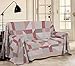 HomeLife Telo Copridivano 3 Posti Cotone [180X290 cm] Made in Italy | Telo Copritutto per Poltrona e Divano 3 Posti in Cotone | Telo Arredo Casa Copri Divano Estivo | Fantasia Geometrica Arancio