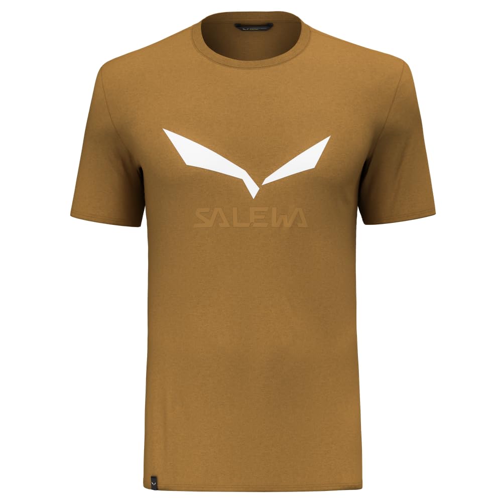 Salewa, Solidlogo Dry M T-shirt., M, Brown, Xs