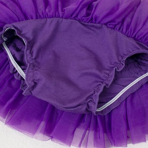 Image of 6M-3T Infant Baby Girl Tutu Skirt Toddler Girls Solid Color Tulle Skirts Birthday Outfits with Headband