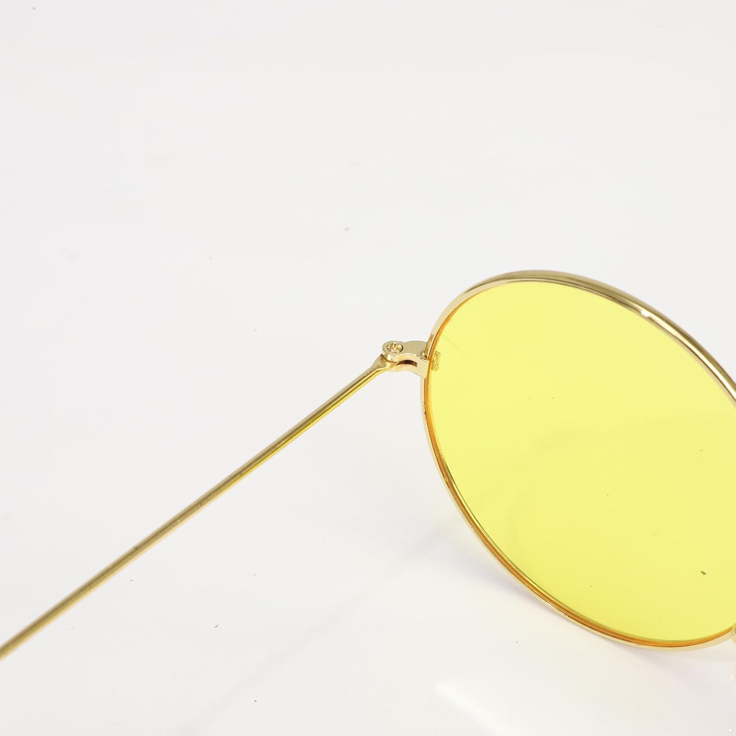 3Pcs Retro Hippy Glasses Vintage Round Lens Sunglasses for Themed Party Stage Performance