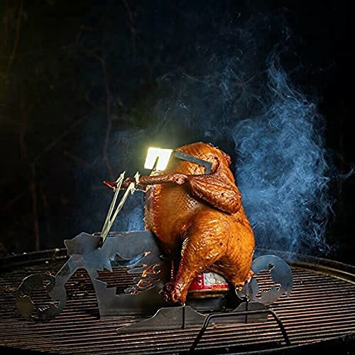 Portable chicken motorcycle BBQ-Beer Can Chicken Holder-beercan Chicken Stand for grill Roaster oven-Chicken things… - Afbeelding 4
