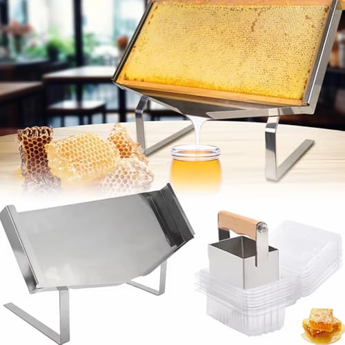 Support en nid d'abeille 45x26 cm pour couper le miel sans perte