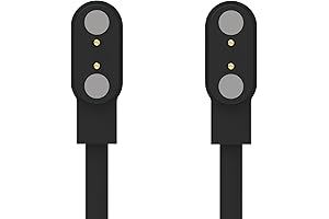 WZWNEER Smart Watch Charger Cable USB Magnetic Charging Replacement for LUOBA Accessories (Black*2)