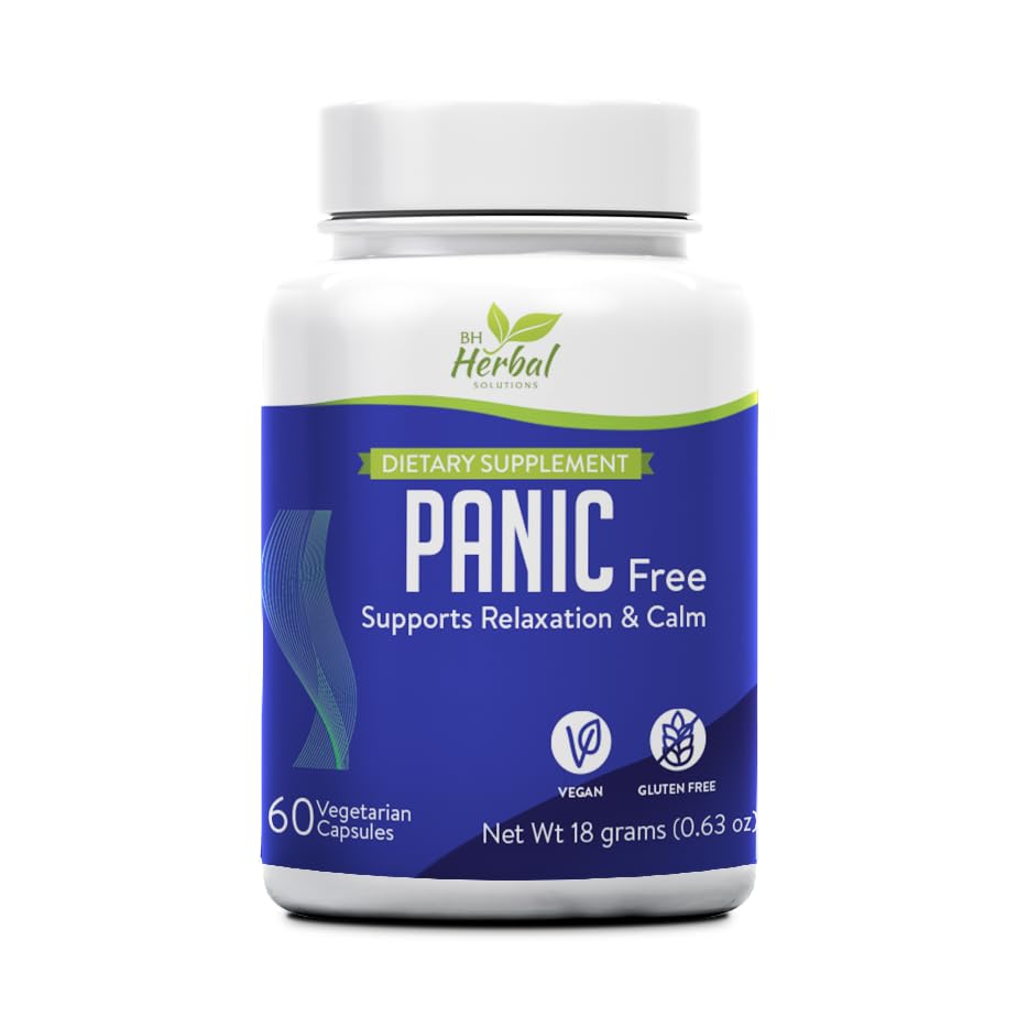 Panic Support – Herbal Supplement for Calm & Relaxation – Stress Relief & Emotional Balance – 100% Natural and Herbal