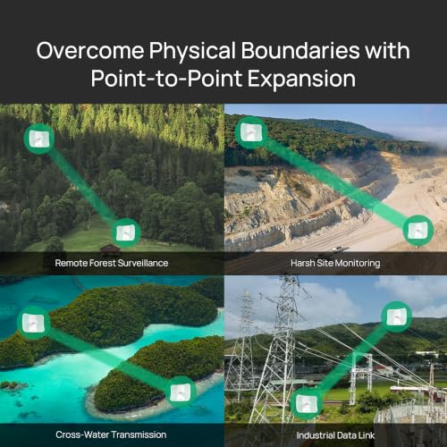 Image of TP-Link Omada Point to Point Wireless Bridge Outdoor - 5GHz, 867Mbps, PtP, 15km Range, Gigabit Port, PoE Powered, Adapter Included, IP65 Weatherproof, Preconfigured, Plug&Play (Beam Bridge 5 UR KIT)