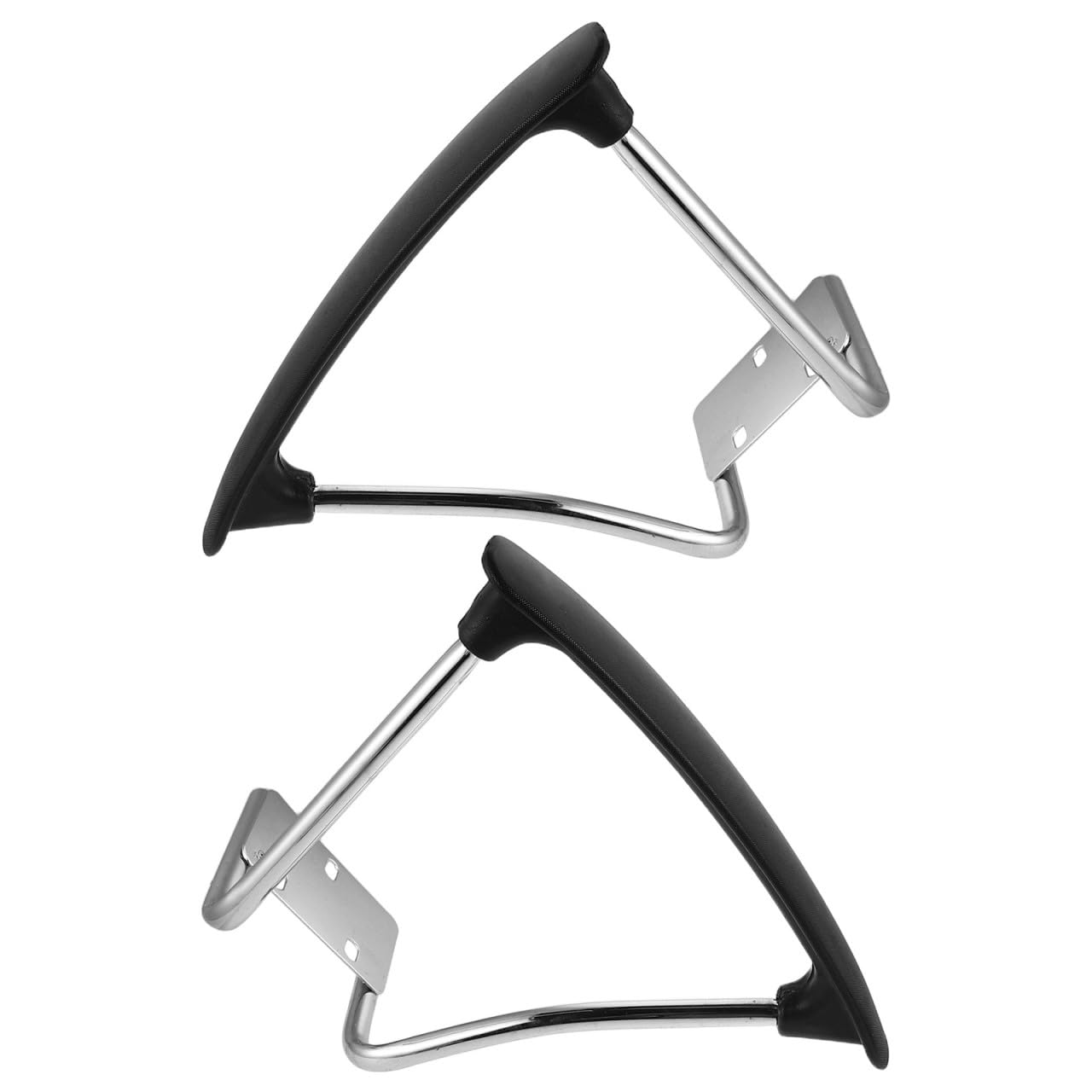 2 Piezas de Reposabrazos Ergonómicos para Silla de Oficina Diseño Fácil Instalación y Material Acero Inoxidable para Espacio Profesional