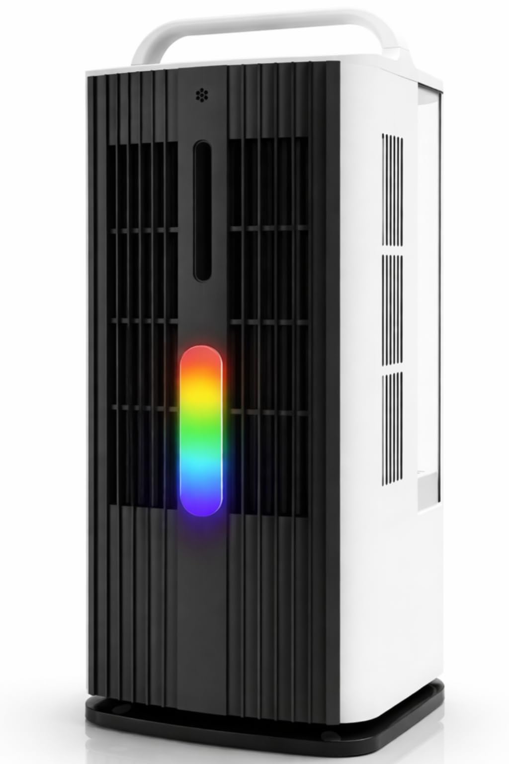 Portable Air Conditioner with Remote Control, 1700ml Evaporative Cooler with 7 Color LED Lights, 120° Oscillating Mini Air Conditioner with 3 Speeds & 7H Timer for Bedroom, Office Indoor Use