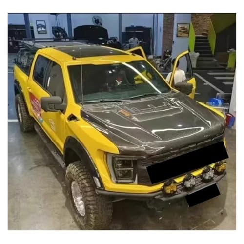 Capó de fibra de carbono Ford Ranger cubierta de culata ligera y resistente 5