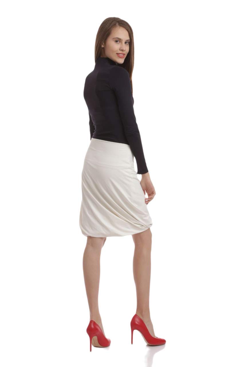 Mutare Damen Designer Ballon-Rock Knielang aus hochwertigem ultraweichem Premium-Stoff Made IN Deutschland